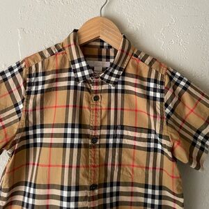 Youth Burberry Button Up Shirt